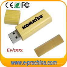 ¡Caliente! Madera USB Flash Drive de madera Disco de memoria USB con logotipo personalizado (EW002)